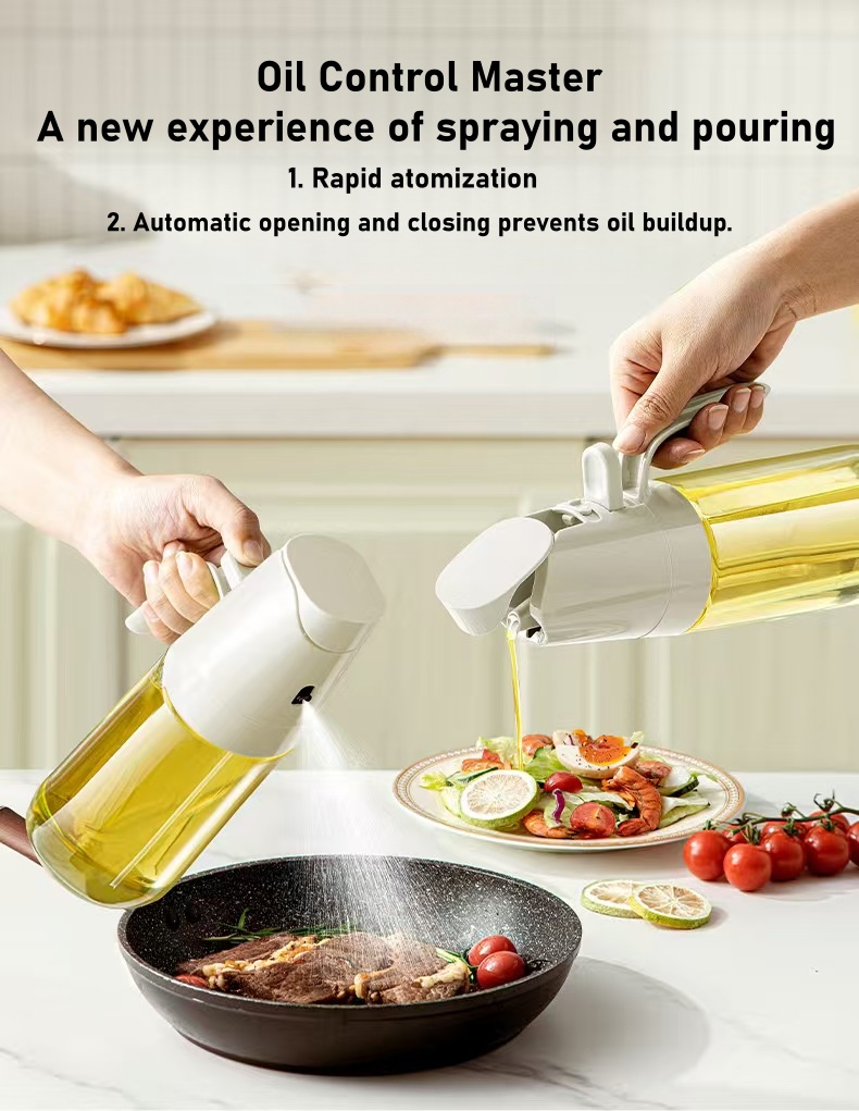 Kitchen Gadgets Oil Spray - Spray Oil Bottle for Home, Food-Grade