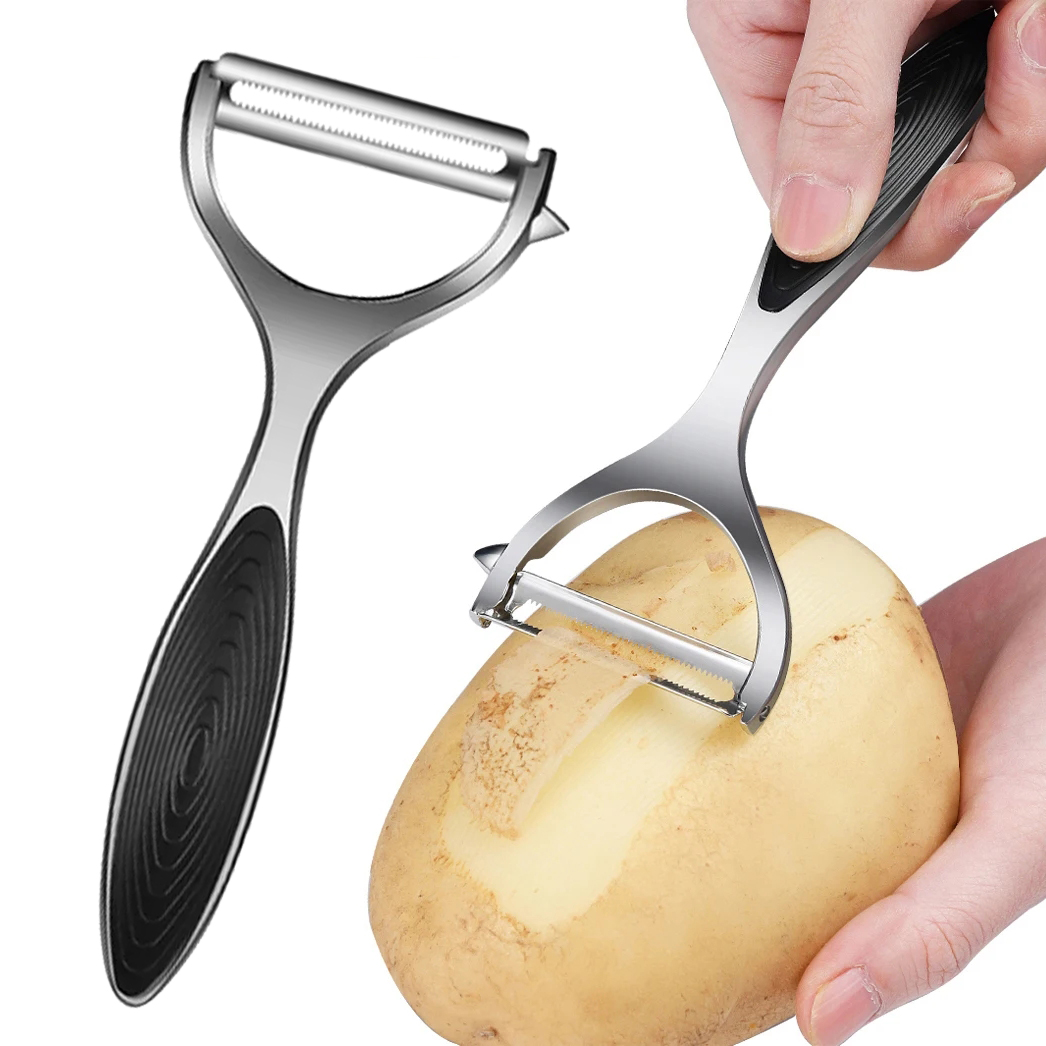 Household Kitchen Gadgets Vegetable Cutter Silk Cutter - Stainless Steel Potato Peeler Vegetable Peeler