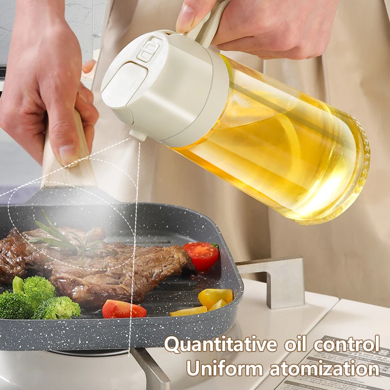 New 470ml Oil Spray Pot 2-in-1 - Kitchen Gadgets Oil Spray ulasan dan harga