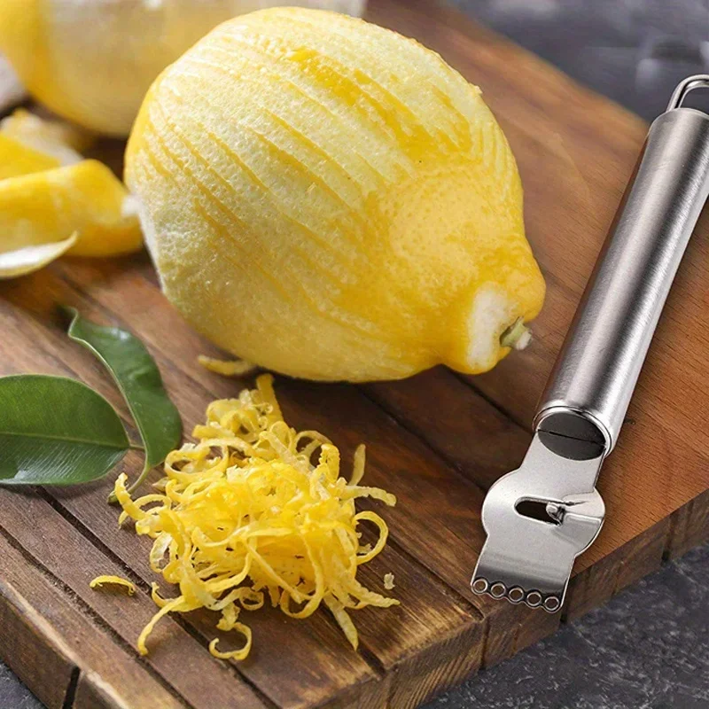 1pc Lemon Zester Grater Stainl - Household Kitchen Gadgets Vegetable Cutter Silk Cutter ulasan dan harga