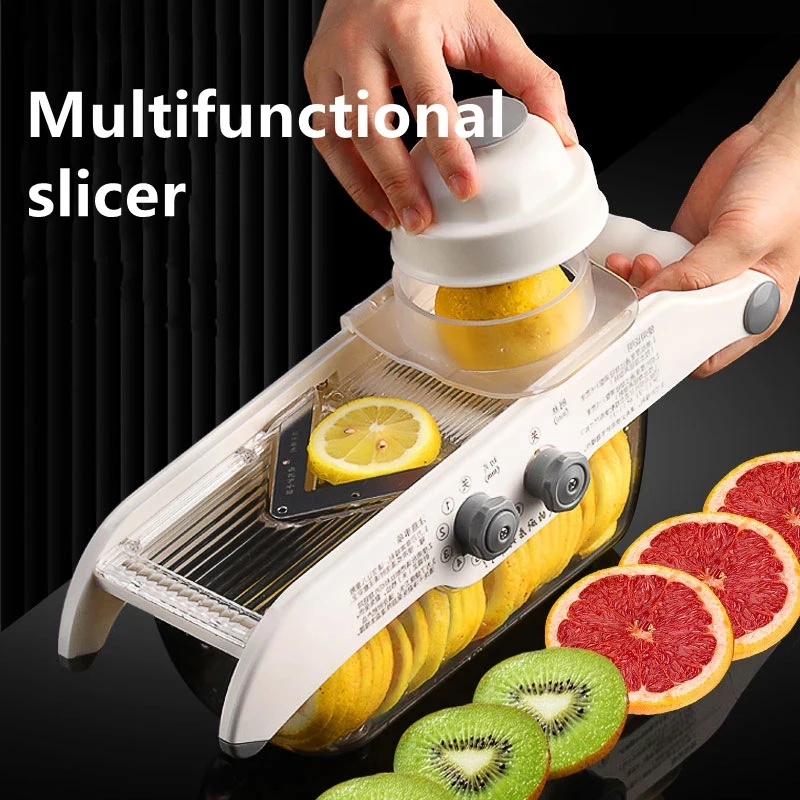 Multifunctional Lemon Slicer V - Household Kitchen Gadgets Vegetable Cutter Silk Cutter ulasan dan harga