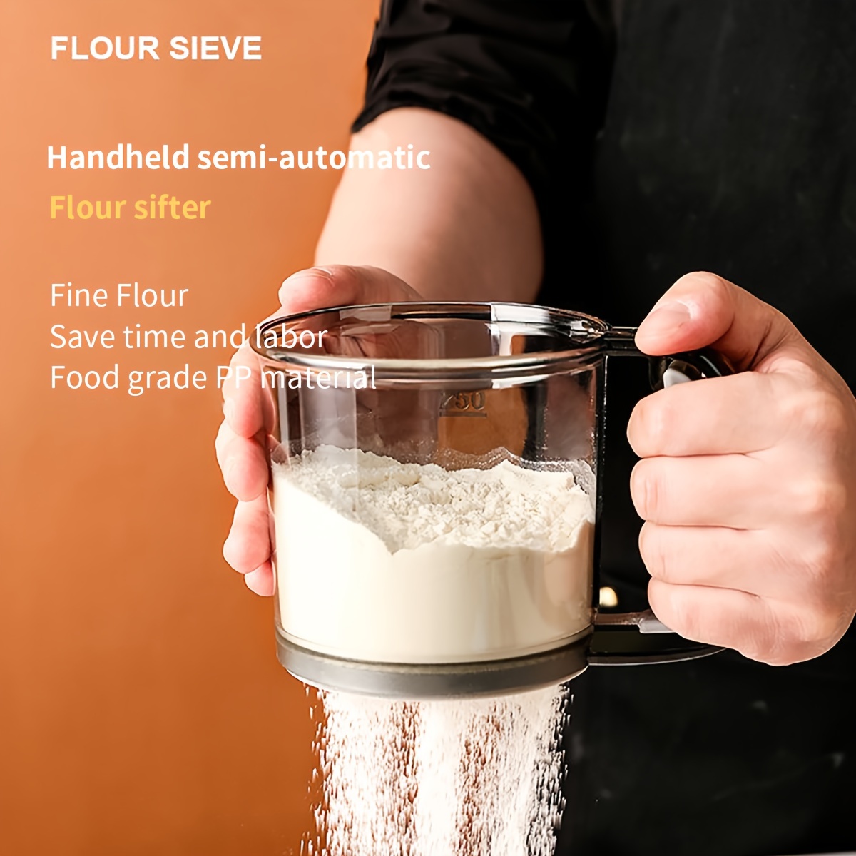 Flour sifter handheld semi-aut - Kitchen Handy Gadgets ulasan dan harga