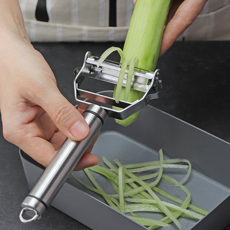 4 in 1 Stainless Steel Multi-f - Household Kitchen Gadgets Vegetable Cutter Silk Cutter ulasan dan harga