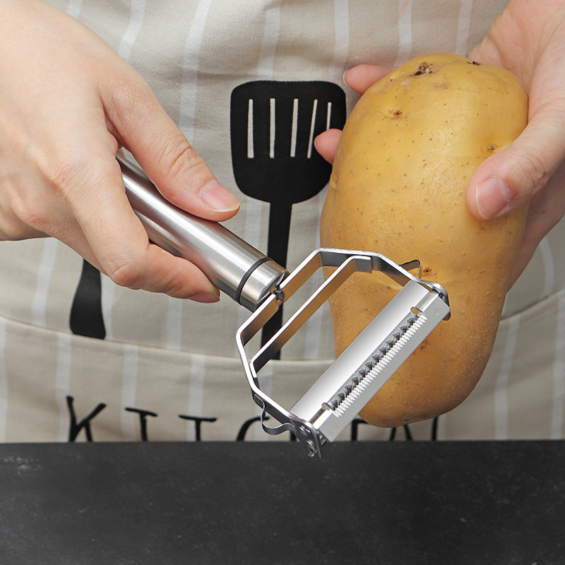 4 in 1 Stainless Steel Multi-f - Household Kitchen Gadgets Vegetable Cutter Silk Cutter ulasan dan harga
