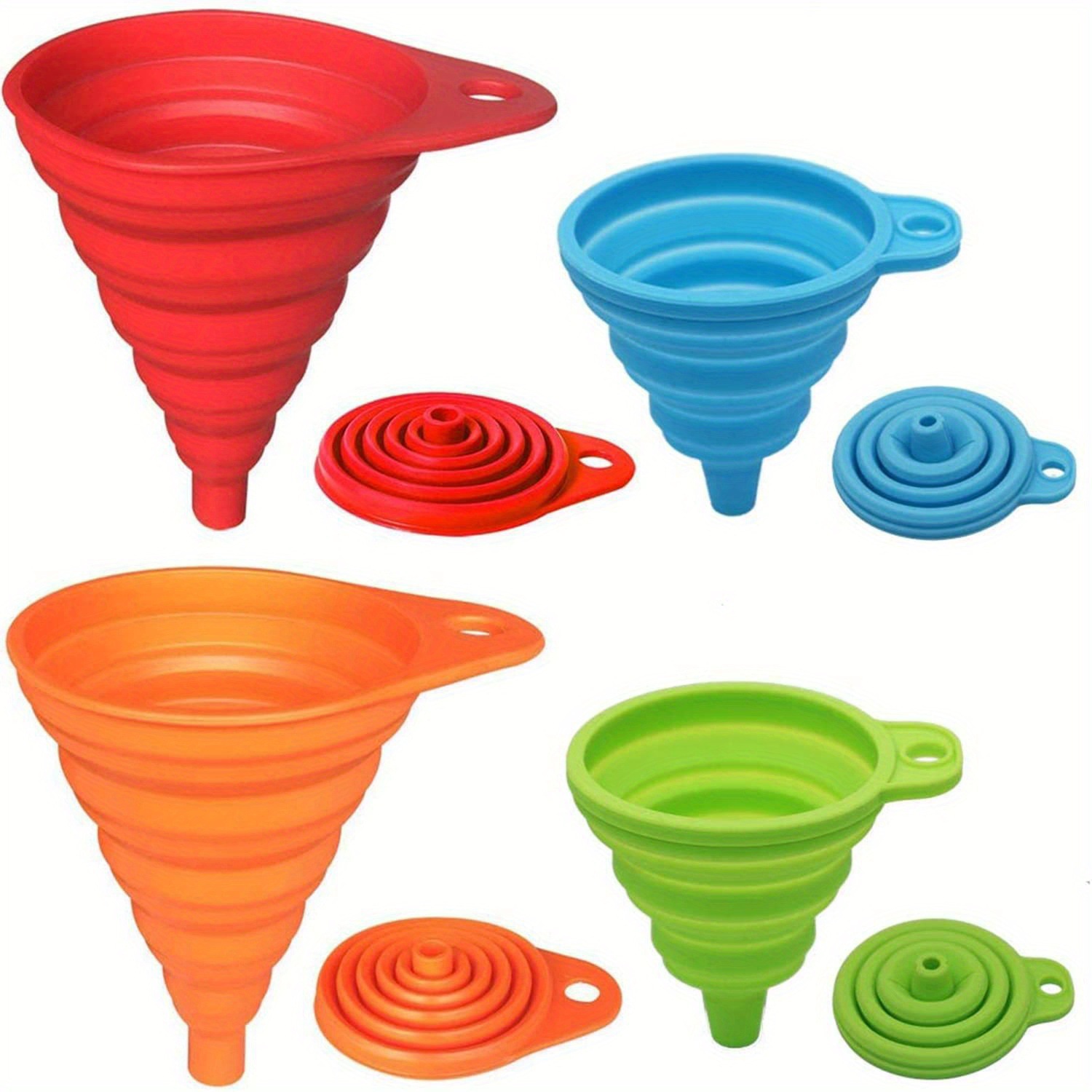 1/2/4PCS Silicone Collapsible  - Kitchen Handy Gadgets ulasan dan harga
