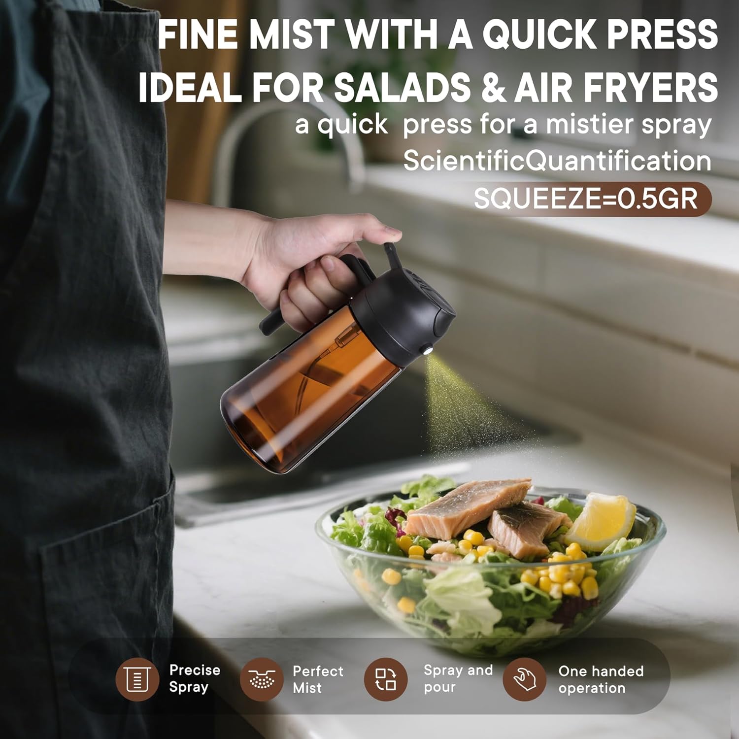 Olive Oil Sprayer 2-in-1 for A - Kitchen Gadgets Oil Spray ulasan dan harga
