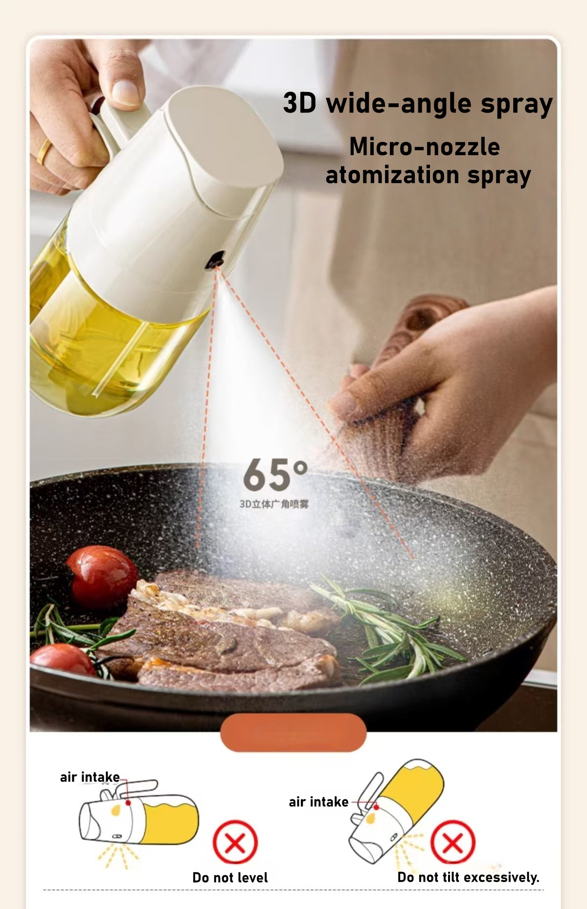 Spray Oil Bottle for Home, Foo - Kitchen Gadgets Oil Spray ulasan dan harga
