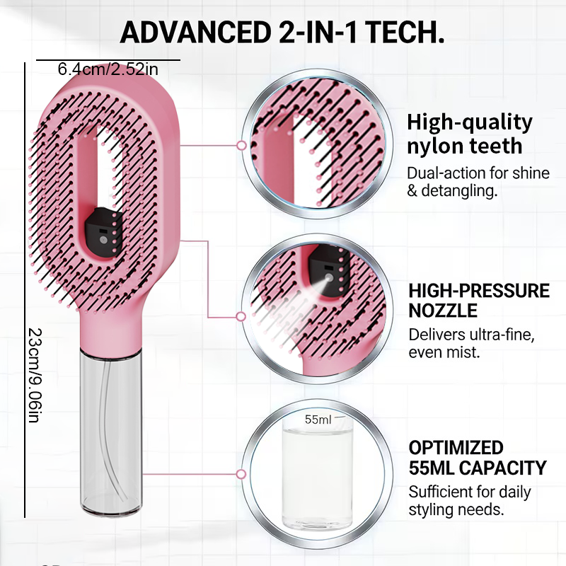 2in1 Sprayer Comb Soft Scalp M - Kitchen Gadgets Oil Spray ulasan dan harga
