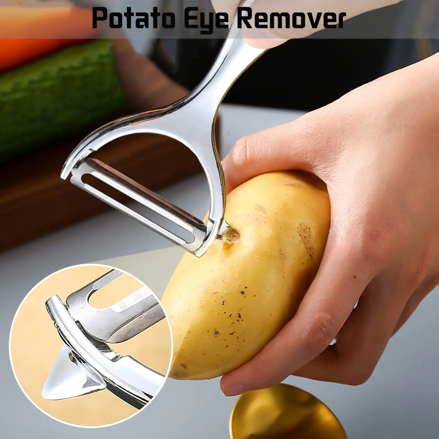 Stainless Steel Vegetable Peel - Household Kitchen Gadgets Vegetable Cutter Silk Cutter ulasan dan harga
