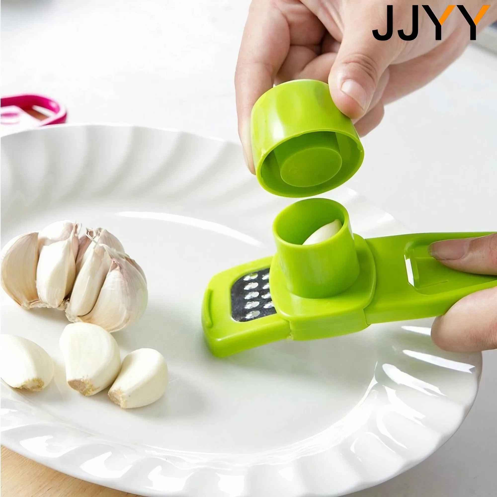 JJYY Garlic Ginger Grater Kitc - Household Kitchen Gadgets Vegetable Cutter Silk Cutter ulasan dan harga