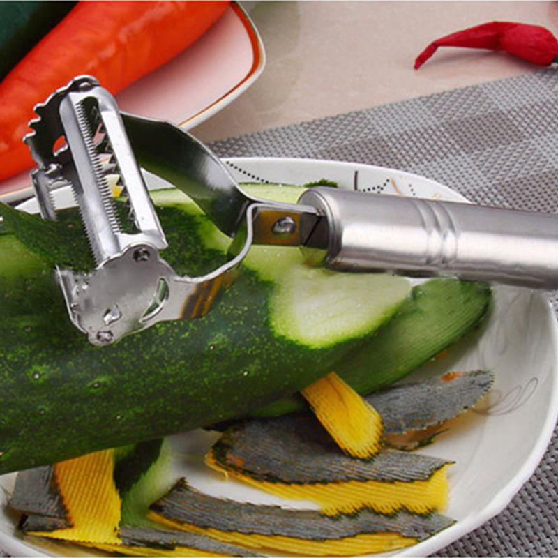 Stainless Steel Peeler Multifu - Household Kitchen Gadgets Vegetable Cutter Silk Cutter ulasan dan harga